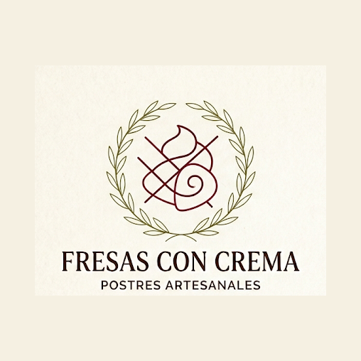Logo de Fresas con Crema — postres artesanales